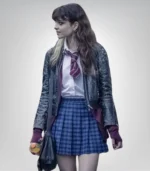 Amy Knightly Inspired Black Leather Jacket – The Jetty Season 1 Style