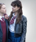 Amy Knightly Inspired Black Leather Jacket – The Jetty Season 1 Style - Image 2