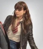 Amy Knightly Inspired Black Leather Jacket – The Jetty Season 1 Style - Image 3