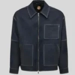 Men’s grey denim jacket in classic casual everyday style