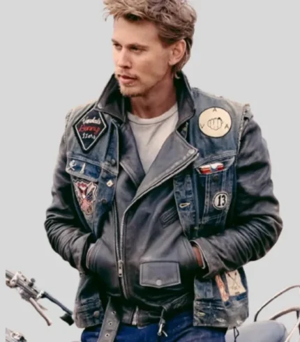 Austin Butler 2023 The Bikeriders Denim Vest – Classic Biker Style