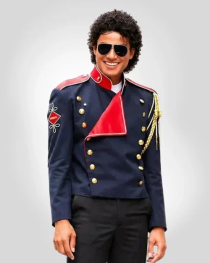 Michael 2026 Jaafar Jackson blue jacket inspired by movie fashion