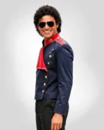Blue jacket worn by Jaafar Jackson in the Michael 2026 film