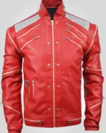 MJ inspired red leather jacket from Michael biopic fashion look