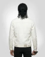 White jacket worn by Jaafar Jackson in the Michael 2026 film