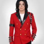 Michael Jackson award ceremony red blazer inspired by iconic celebrity fashion