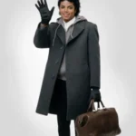Michael Jackson grey wool coat inspired by iconic celebrity fashion