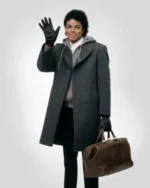 Michael Jackson grey wool coat inspired by iconic celebrity fashion